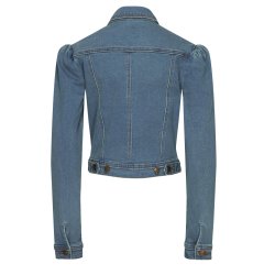 Jeansjakke med pufrmer - 789