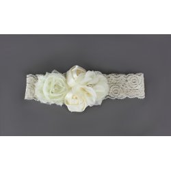 Strmpebnd - Rhvidt med Blomstermix