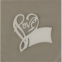 LOVE-bordkort til Glas - Pakke med 50 stk.