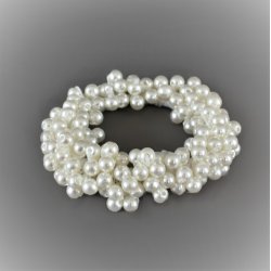 Hrpynt - Hrelastik med Smukke Perler