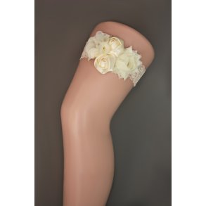 Str�mpeb�nd - R�hvidt med Blomstermix