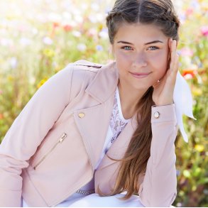 Konfirmation - BikerJakke - Lyserd